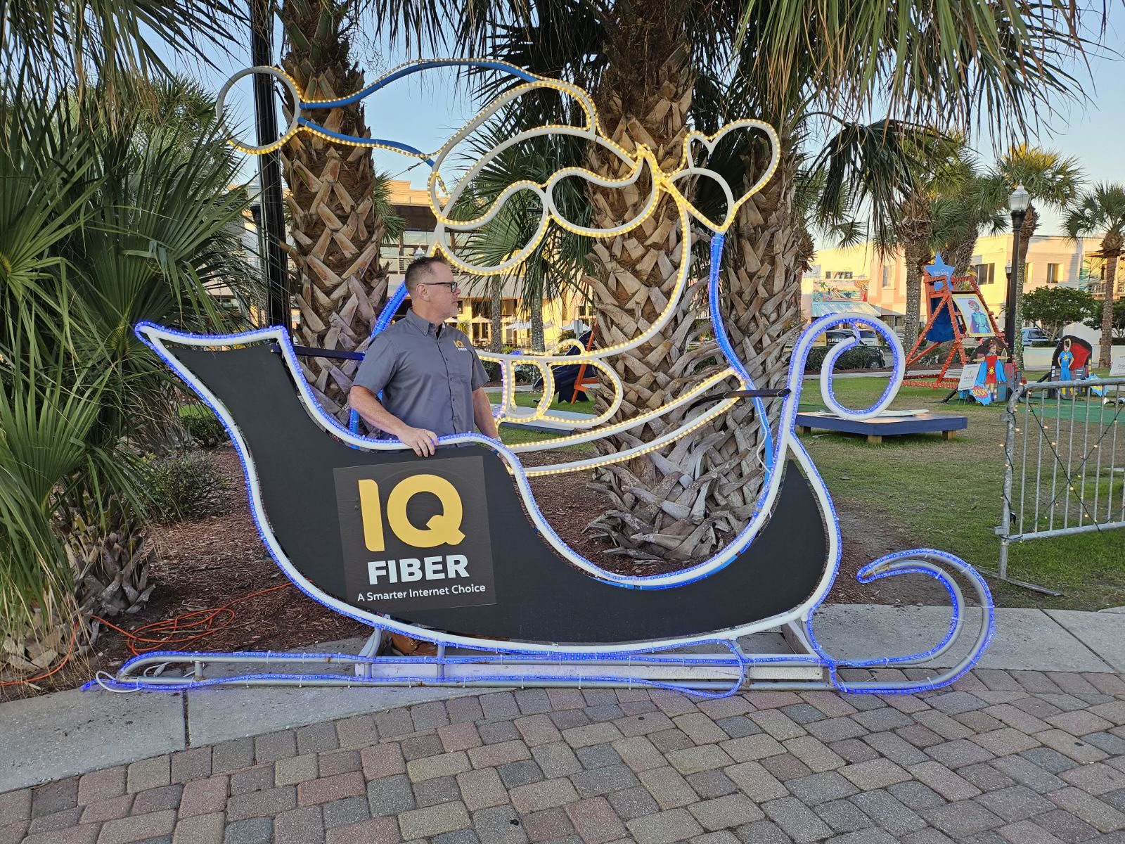 IQ Fiber at deck the chairs in Neptune Beach