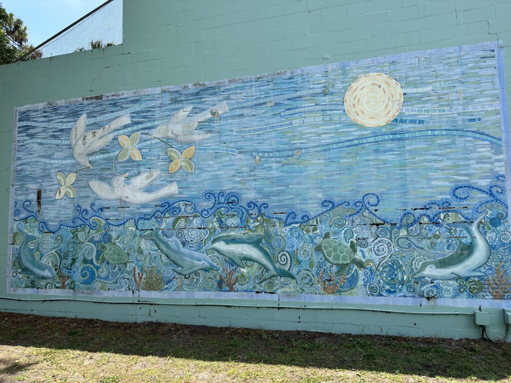 Jack Russell Park Mural where IQ Fiber internet service is installed for locals