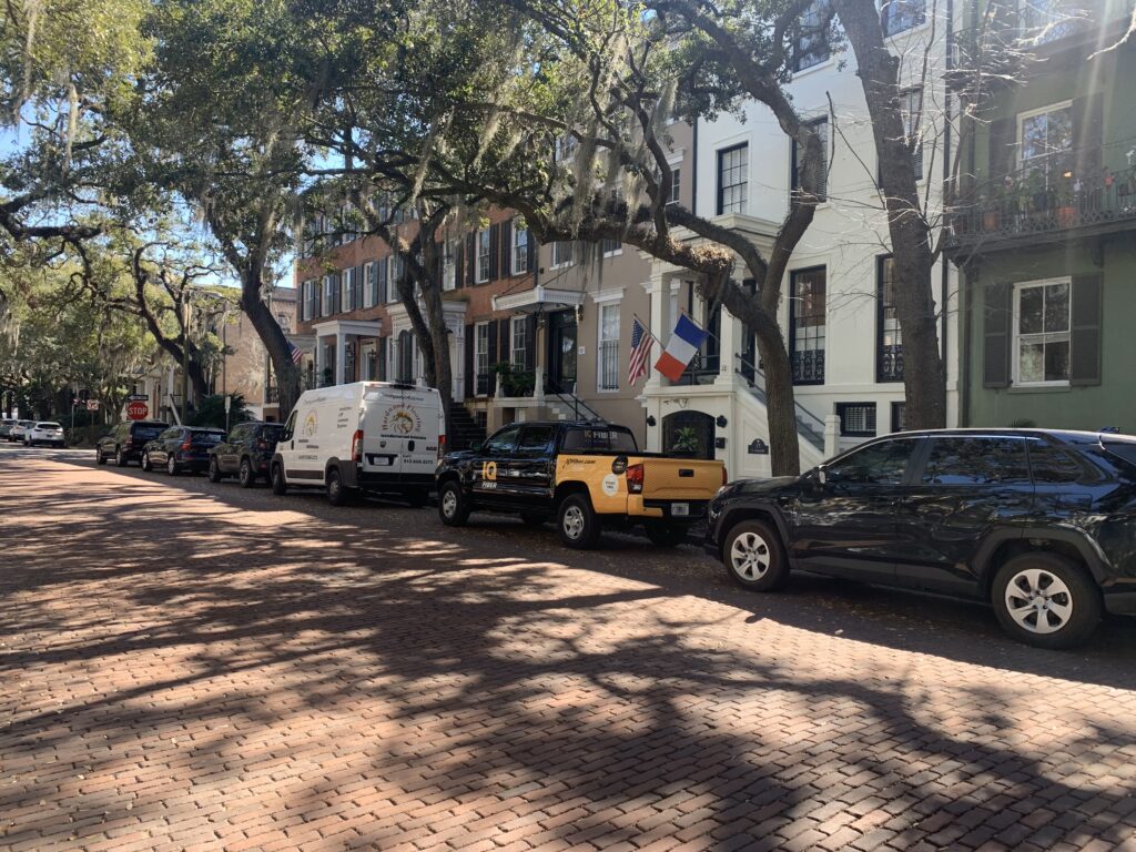 IQ Fiber truck parked in Savannah to announce internet service plans