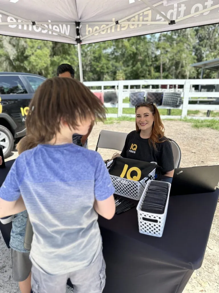 Internet service in Gainesville launch tent photo