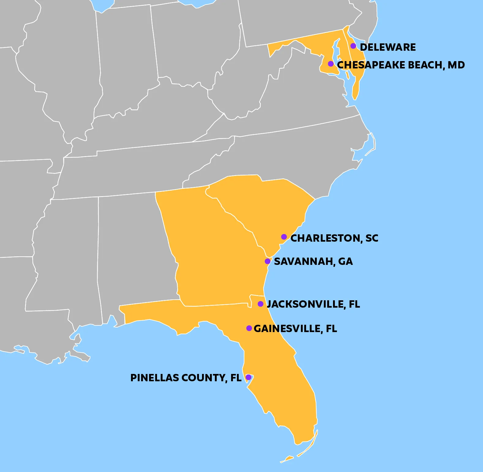 Map showing IQ Fiber availability and under-construction areas across service regions.
